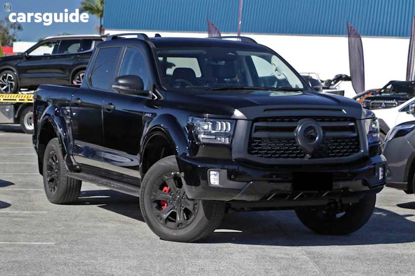 Black 2025 GWM Cannon Alpha Ute Tray ULTRA PHEV 4WD