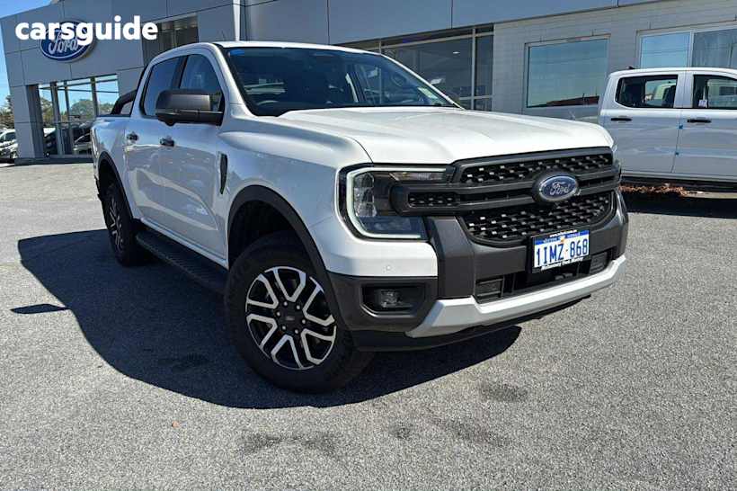White 2024 Ford Ranger Ute Tray SPORT 4X4