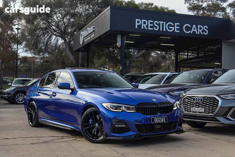 Blue 2021 BMW 3 Sedan 330I M SPORT R