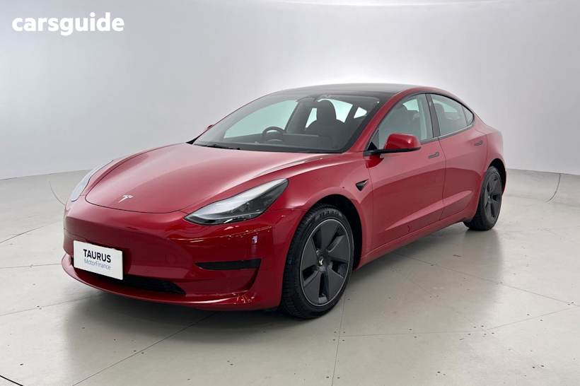 Red 2023 Tesla Model 3 Sedan REAR-WHEEL DRIVE R