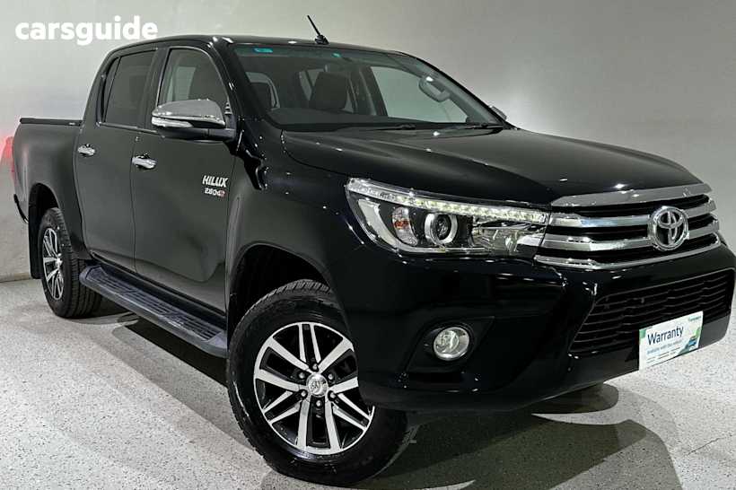 Black 2017 Toyota Hilux Ute Tray SR5 4X4