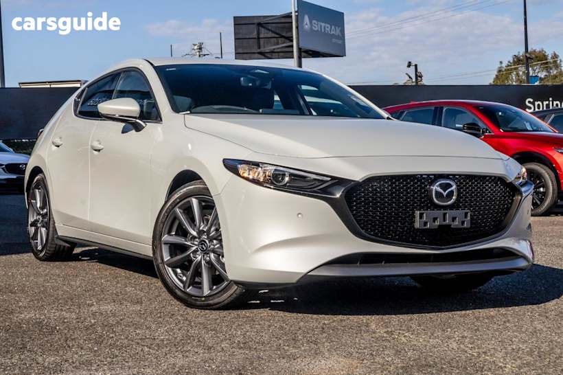 White 2025 Mazda 3 Hatchback G20 Touring Vision