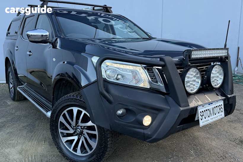 Black 2015 Nissan Navara Ute Tray ST 4X4