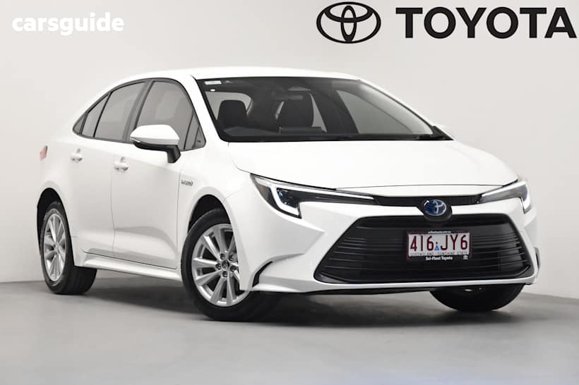 White 2024 Toyota Corolla Sedan Ascent Sport Hybrid