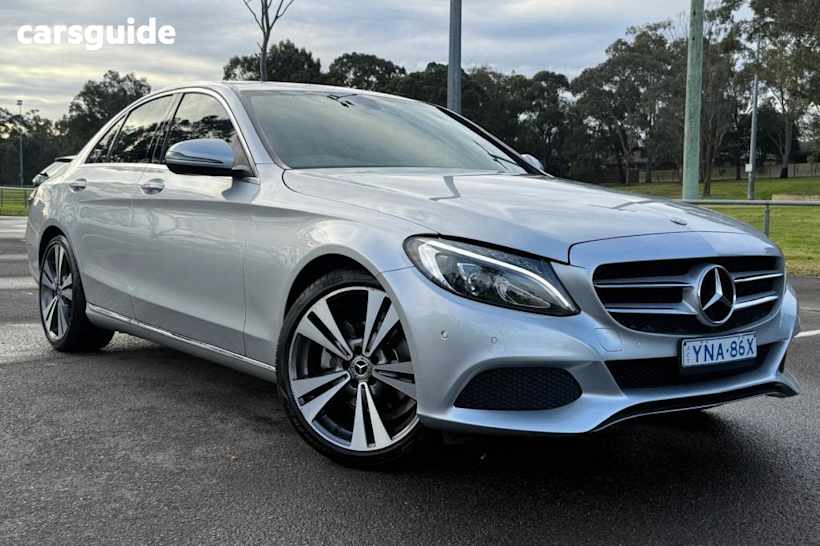 Silver 2018 Mercedes-Benz C200 Sedan Eq (Hybrid)