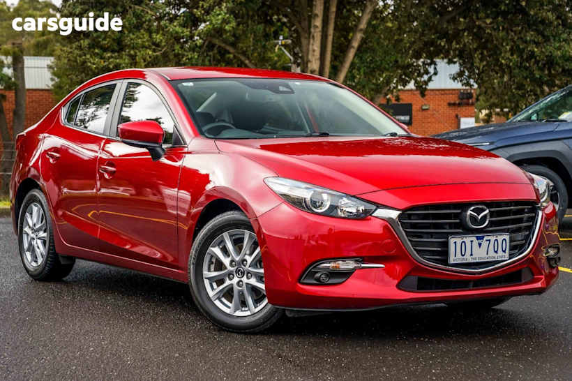 Red 2018 Mazda Mazda3 Sedan MAXX SPORT F