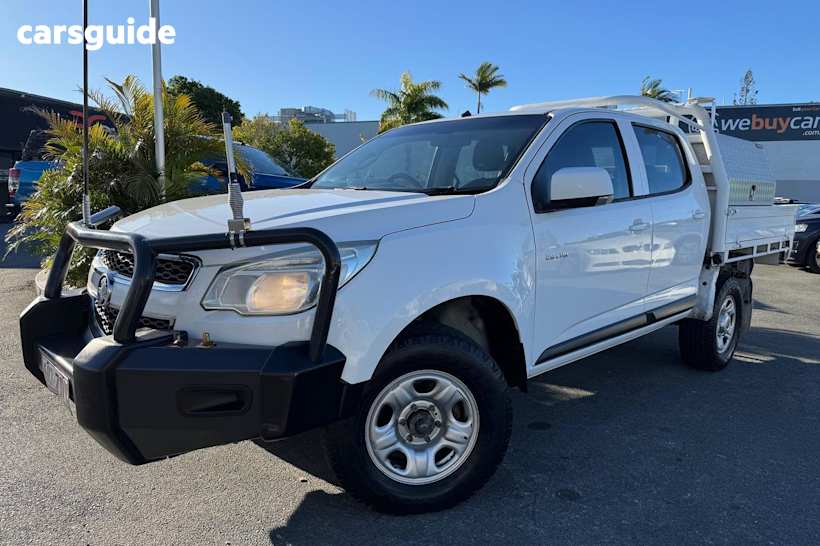 White 2013 Holden Colorado Ute Tray LX 4X4