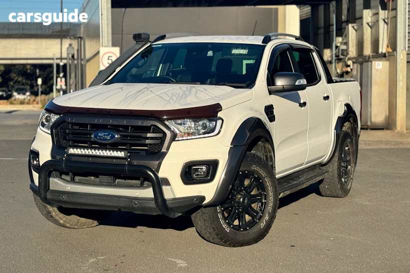 White 2019 Ford Ranger Ute Tray WILDTRAK 4X4