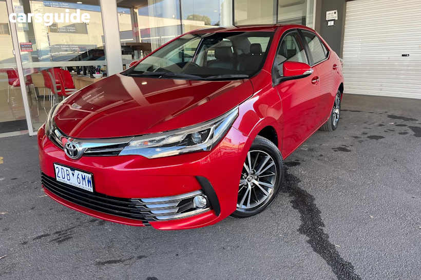 Red 2018 Toyota Corolla Sedan ZR F