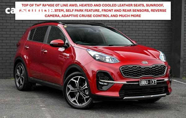 Red 2019 Kia Sportage SUV GT-LINE 4X4