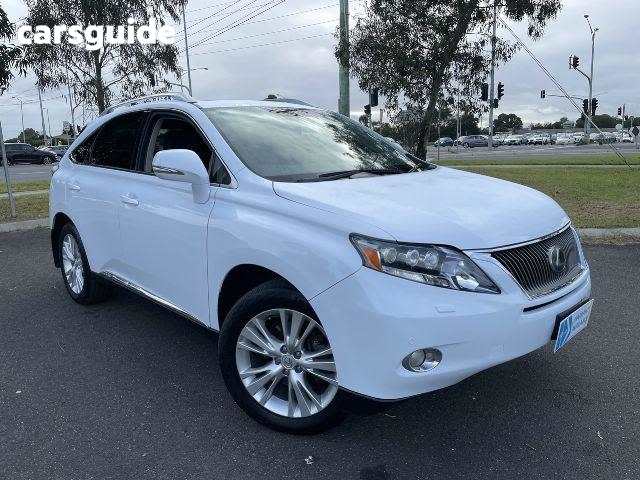 White 2012 Lexus RX SUV RX450H SPORTS LUXURY 4X4