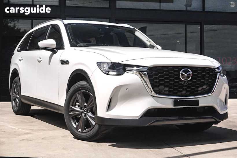 White 2025 Mazda CX-80 SUV G40E PURE 4X4