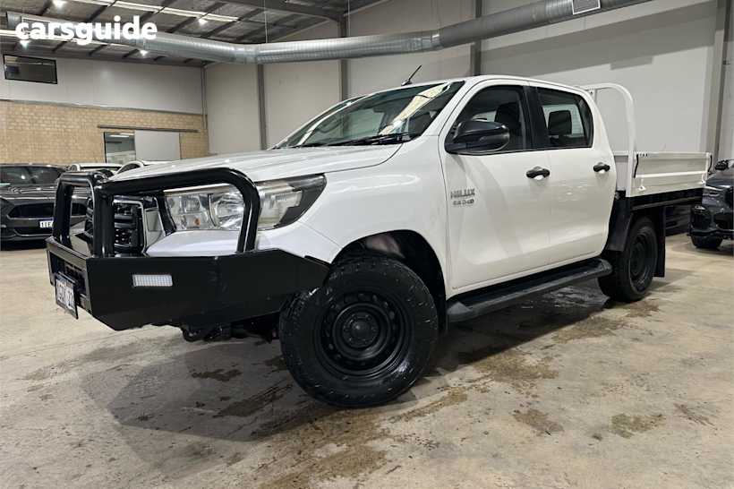 White 2018 Toyota Hilux Ute Tray SR