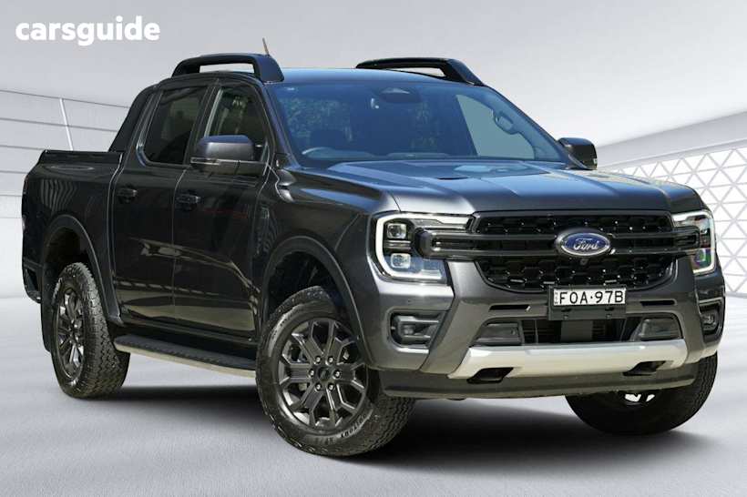 Grey 2024 Ford Ranger Ute Tray WILDTRAK 4X4