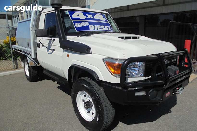 White 2019 Toyota Landcruiser Ute Tray WORKMATE 4X4