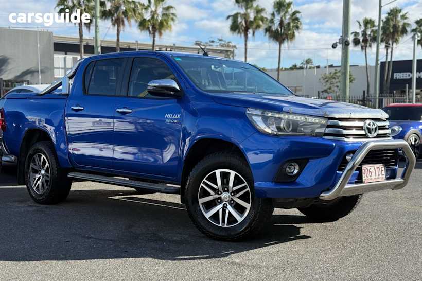 Blue 2019 Toyota Hilux Ute Tray SR5 4X4