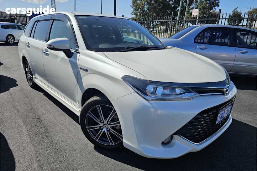 White 2017 Toyota Corolla OtherCar FIELDER HYBRID G WXB