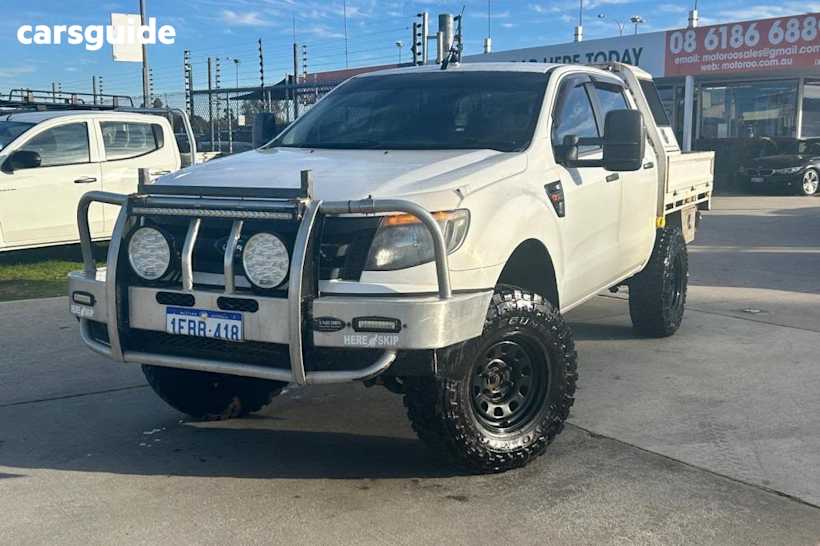 White 2012 Ford Ranger Ute Tray XL 4X4
