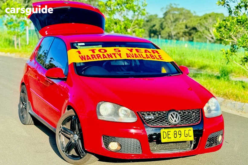 Red 2007 Volkswagen Golf Hatchback Gti