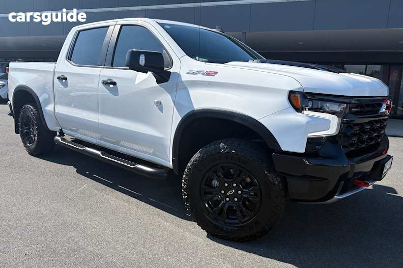 White 2025 Chevrolet Silverado Ute Tray 1500 ZR2 W/TECH PACK 4X4