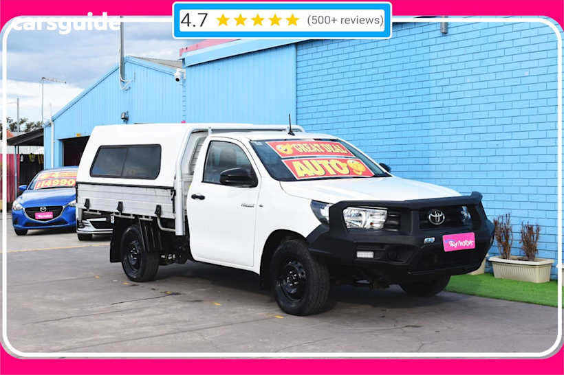 White 2016 Toyota Hilux Ute Tray WORKMATE R