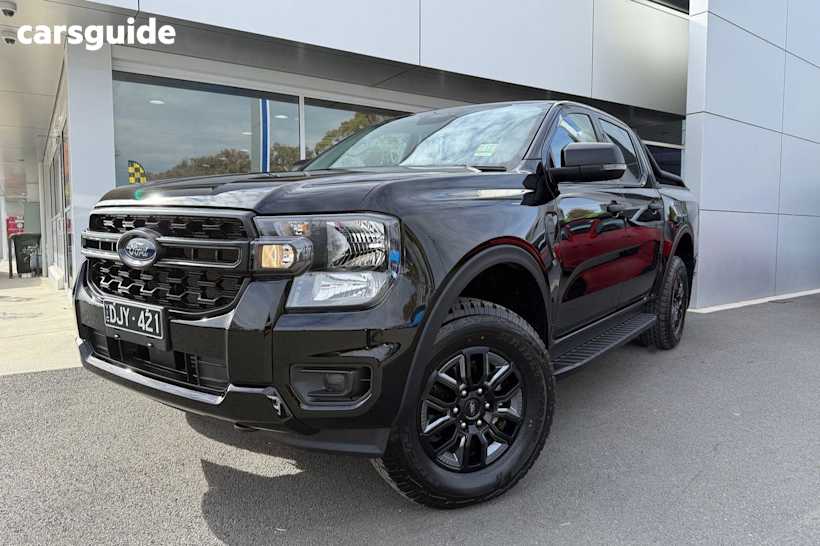Black 2024 Ford Ranger Ute Tray BLACK EDITION 4X4