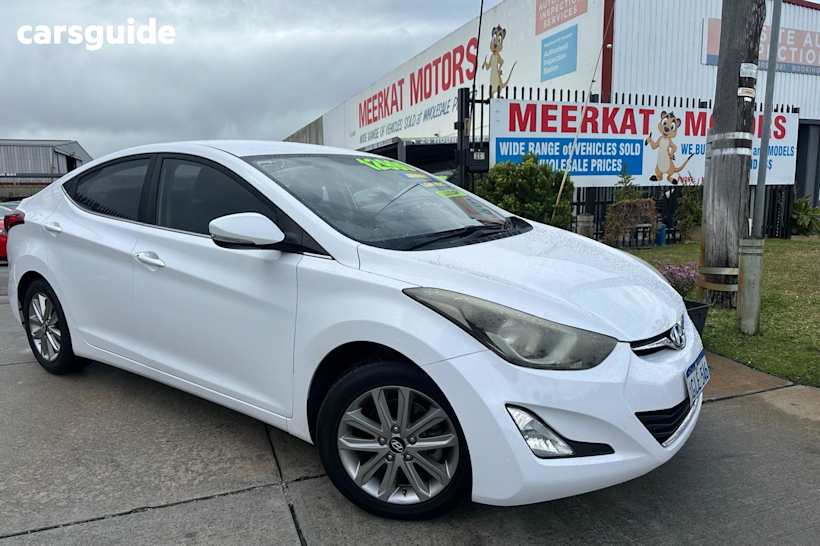 White 2014 Hyundai Elantra Sedan Trophy