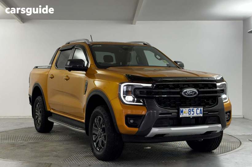 Yellow 2024 Ford Ranger Ute Tray WILDTRAK 4X4