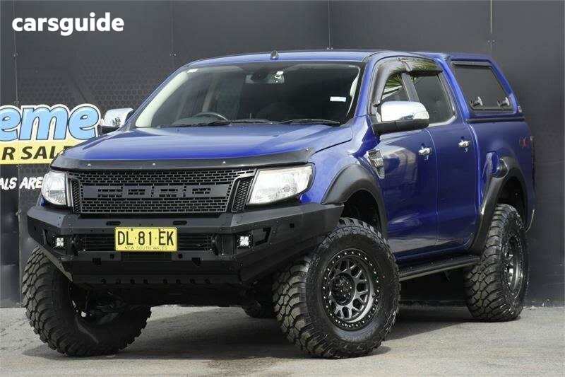 Blue 2012 Ford Ranger Ute Tray XLT 4X4