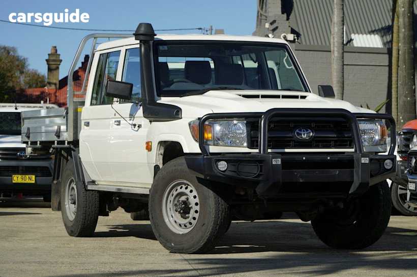 White 2023 Toyota Landcruiser Double Cab Chassis Lc79 Workmate + Diff Locks