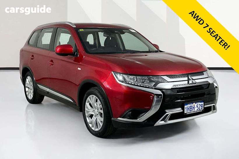 Red 2020 Mitsubishi Outlander Wagon Es 7 Seat (Awd)