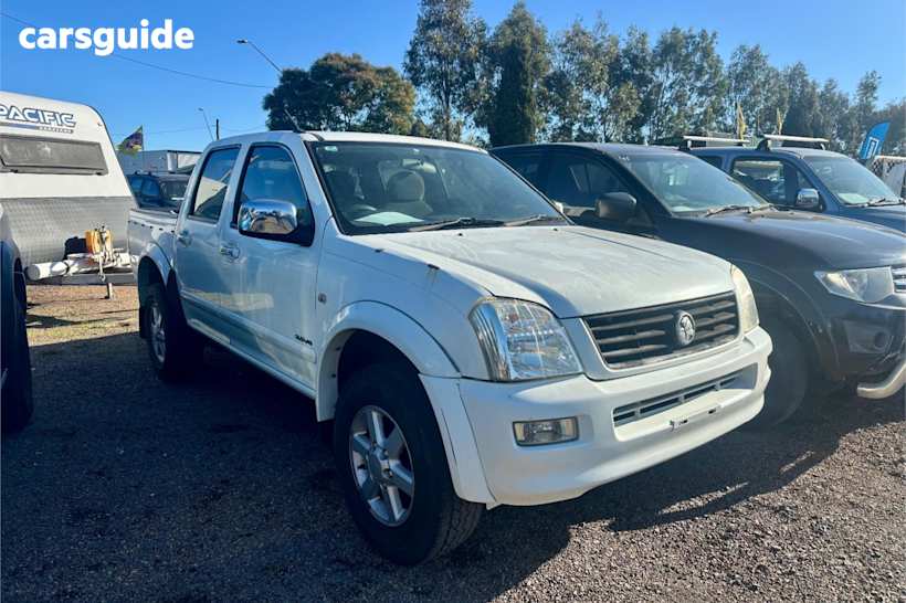 White 2003 Holden Rodeo Ute Tray LT R