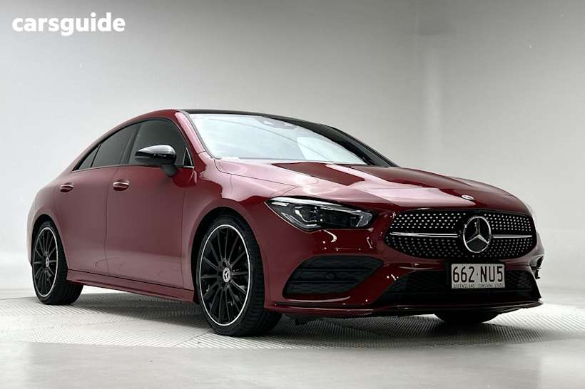 Red 2021 Mercedes-Benz CLA-Class Coupe CLA250 4WD