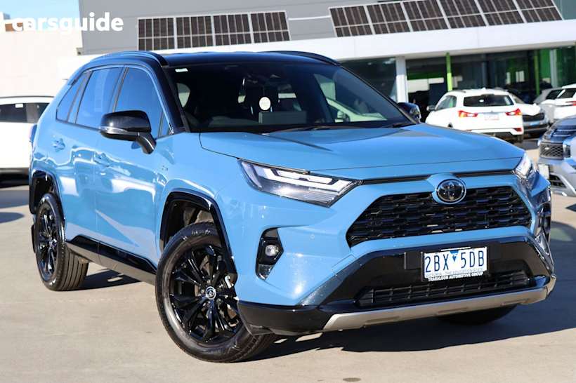 Blue 2024 Toyota RAV4 SUV XSE F
