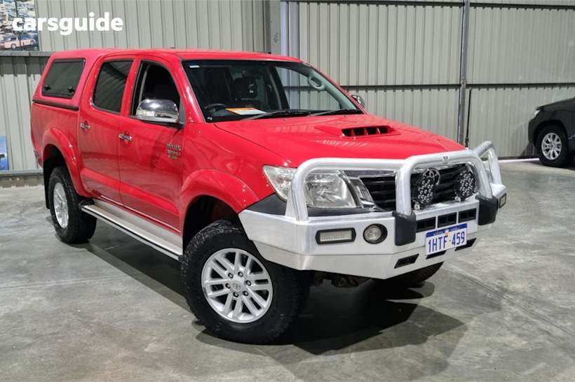 Red 2012 Toyota Hilux Ute Tray SR5 4X4
