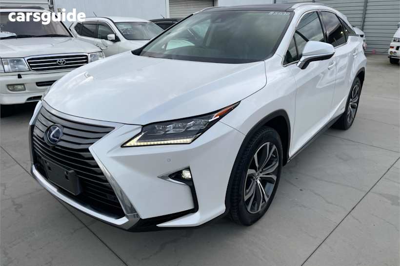White 2017 Lexus RX SUV HYBRID