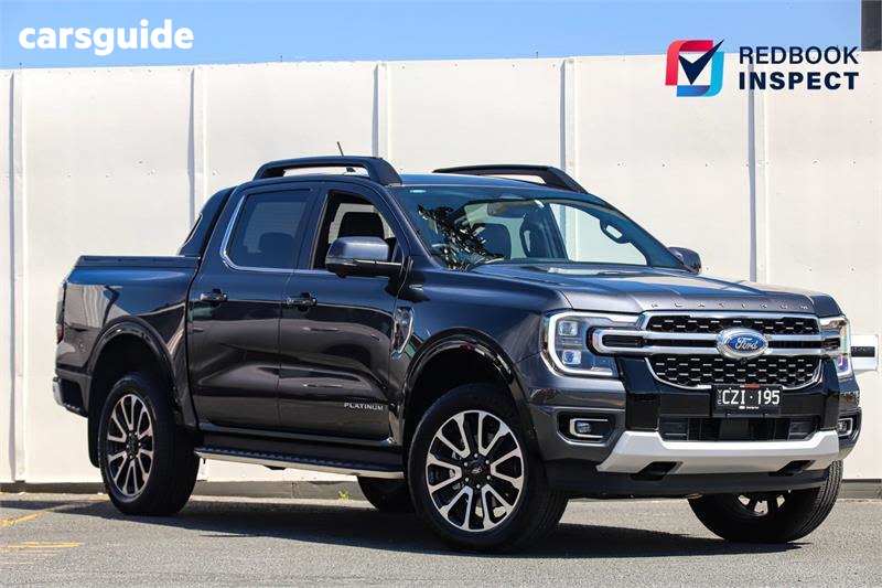 Grey 2024 Ford Ranger Ute Tray PLATINUM 4X4