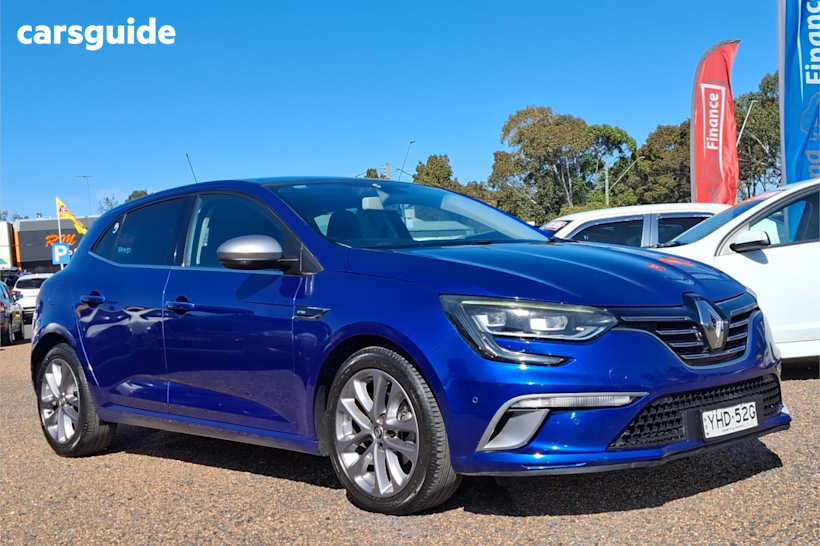Blue 2017 Renault Megane Hatchback Gt-Line