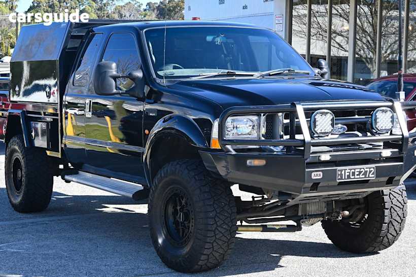 Black 2002 Ford F250 Ute Tray XLT 4X4
