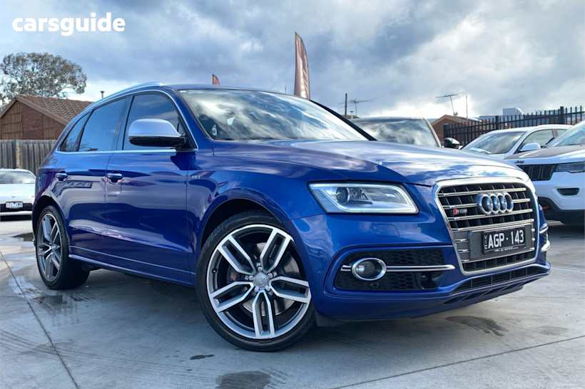 Blue 2015 Audi SQ5 SUV TDI 4WD