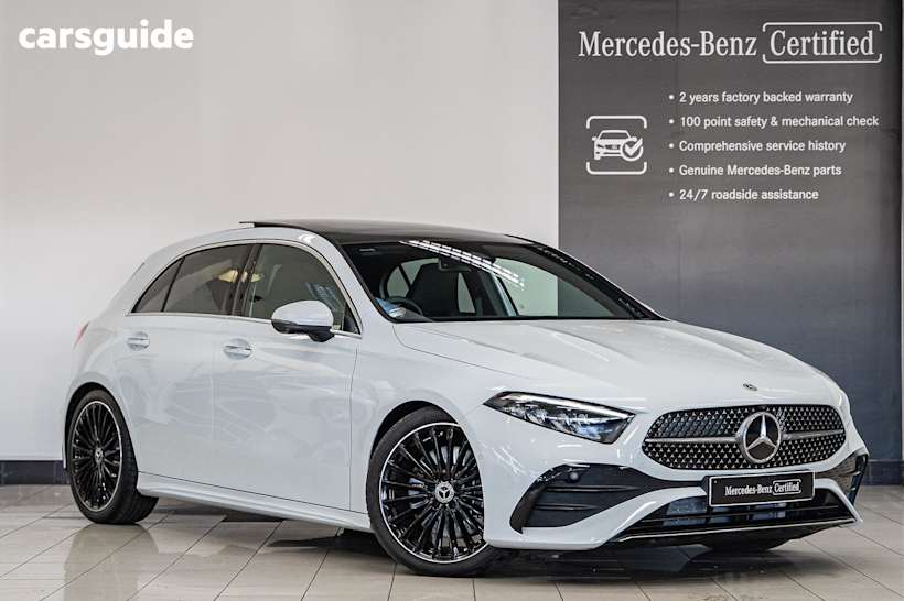 White 2024 Mercedes-Benz A250 Hatchback 4Matic Mhev
