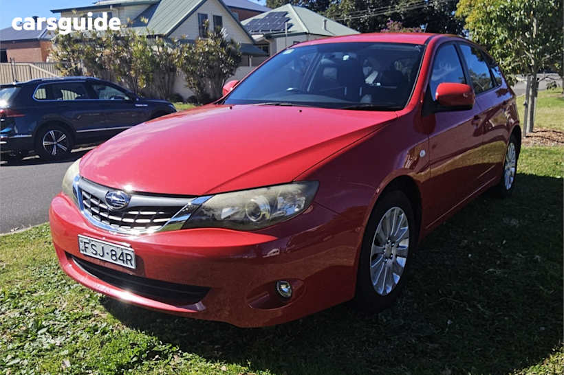 Red 2007 Subaru Impreza Hatchback Rx (Awd)