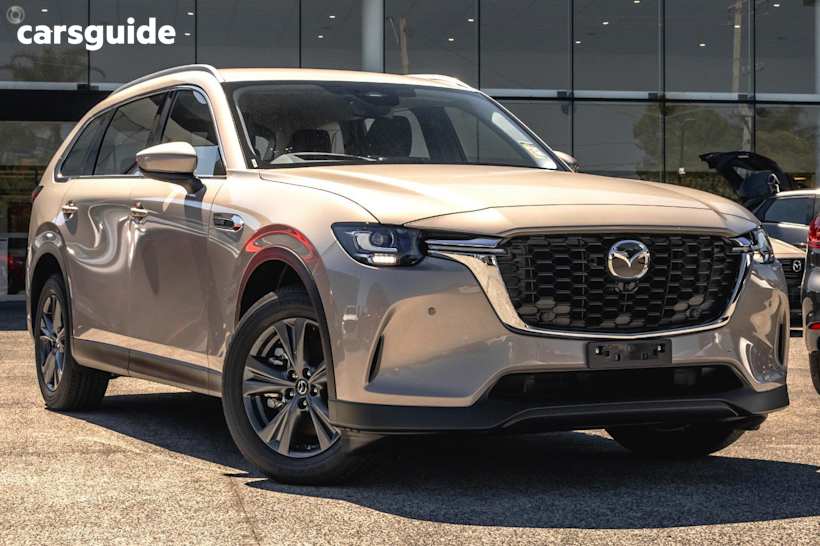 Beige 2025 Mazda CX-80 Wagon G40E Pure
