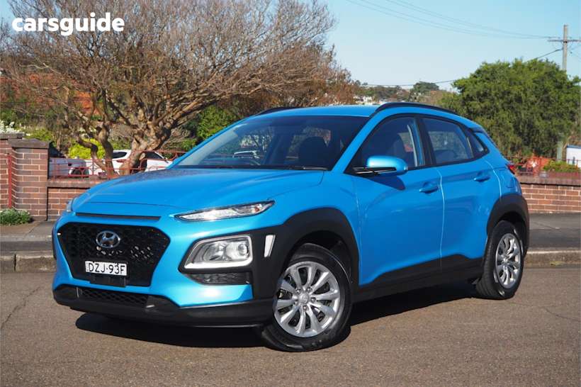 Blue 2018 Hyundai Kona SUV GO F