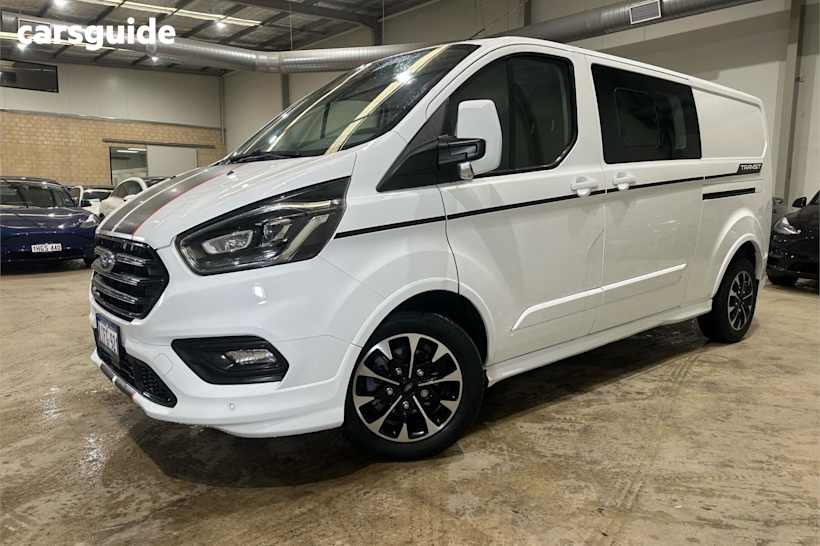 White 2024 Ford Transit Custom Commercial SPORT DCIV (LWB)