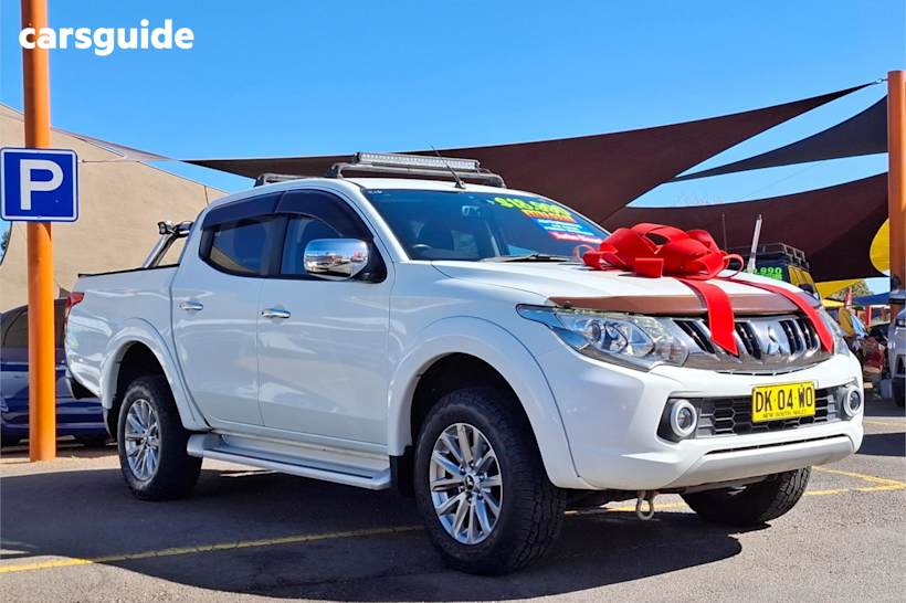 White 2016 Mitsubishi Triton Ute Tray GLS 4X4