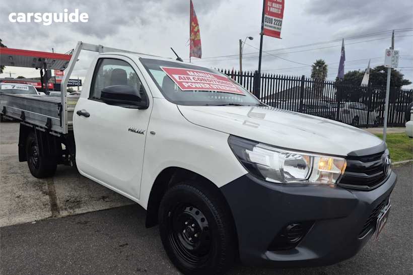 White 2017 Toyota Hilux Cab Chassis Workmate