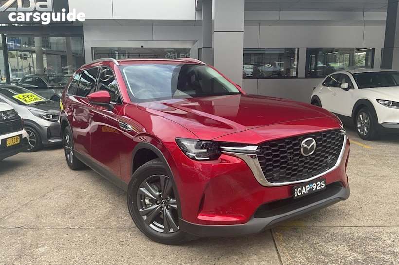 Red 2024 Mazda CX-80 Wagon P50E Touring