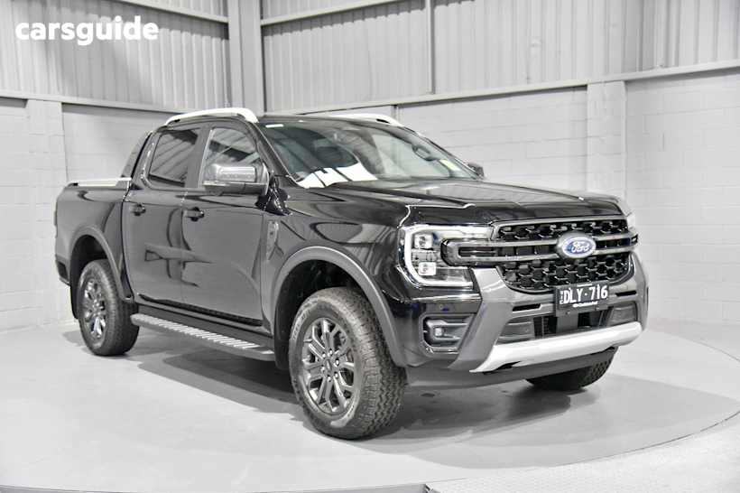 Black 2025 Ford Ranger Ute Tray WILDTRAK 4X4