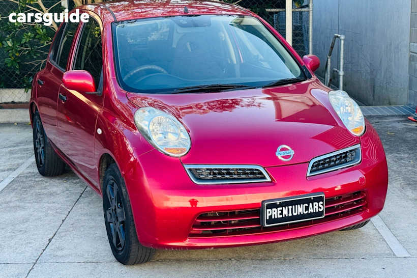 Red 2008 Nissan Micra Hatch F